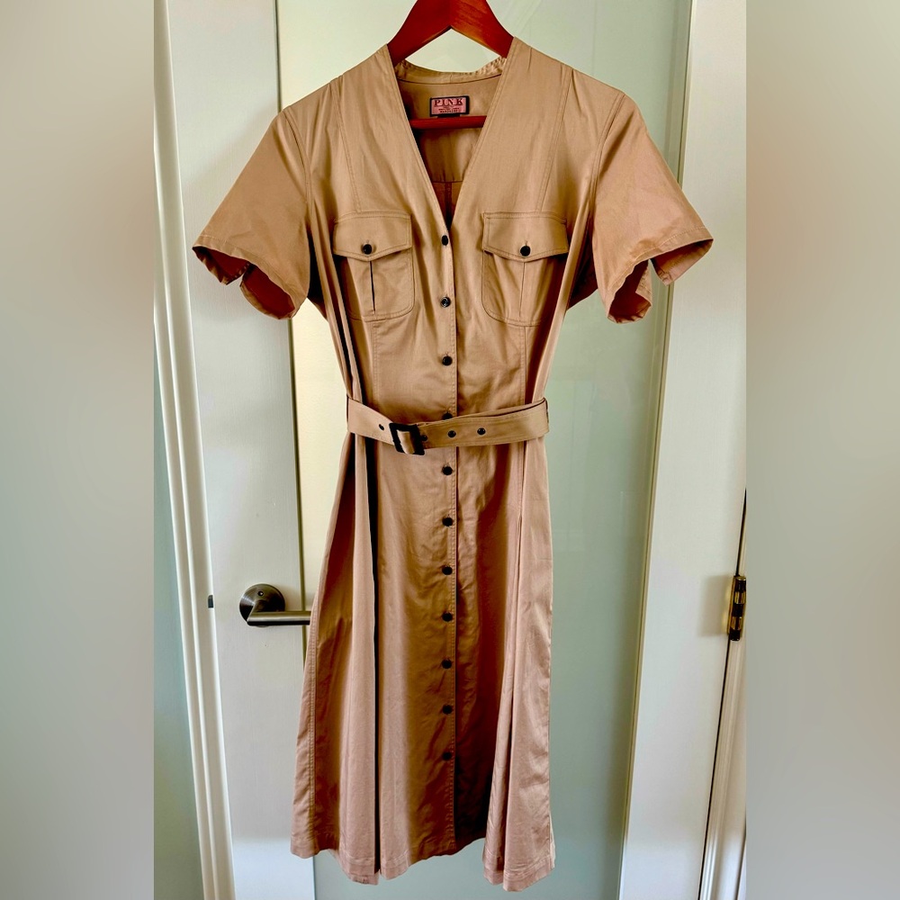 Thomas Pink cotton fit & flare shirt dress size 6